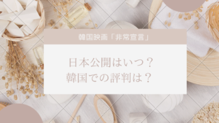 非常宣言日本での公開はいつ？韓国での評判は？